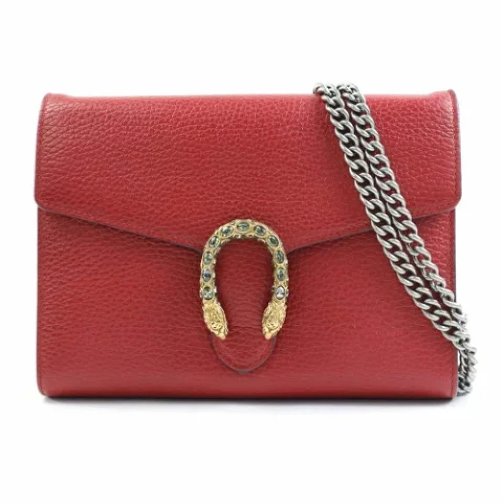 Gucci Vintage Pre-owned Leather wallets Red Dames