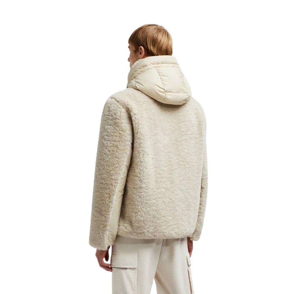 Moncler Warme Winterjas voor Mannen White Heren