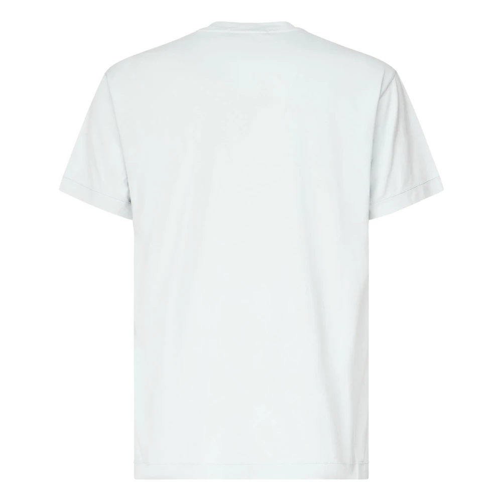 Stone Island Witte T-shirts en Polos met Logo White Heren
