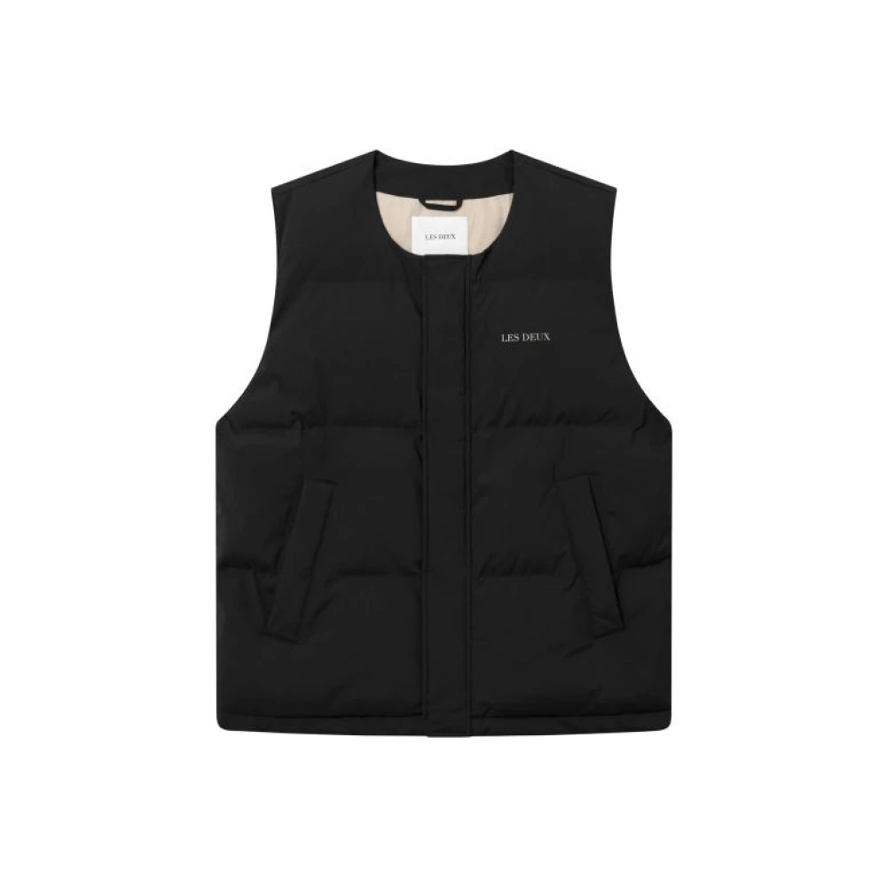 Les Deux Gewatteerde Vest voor Mannen Black Heren