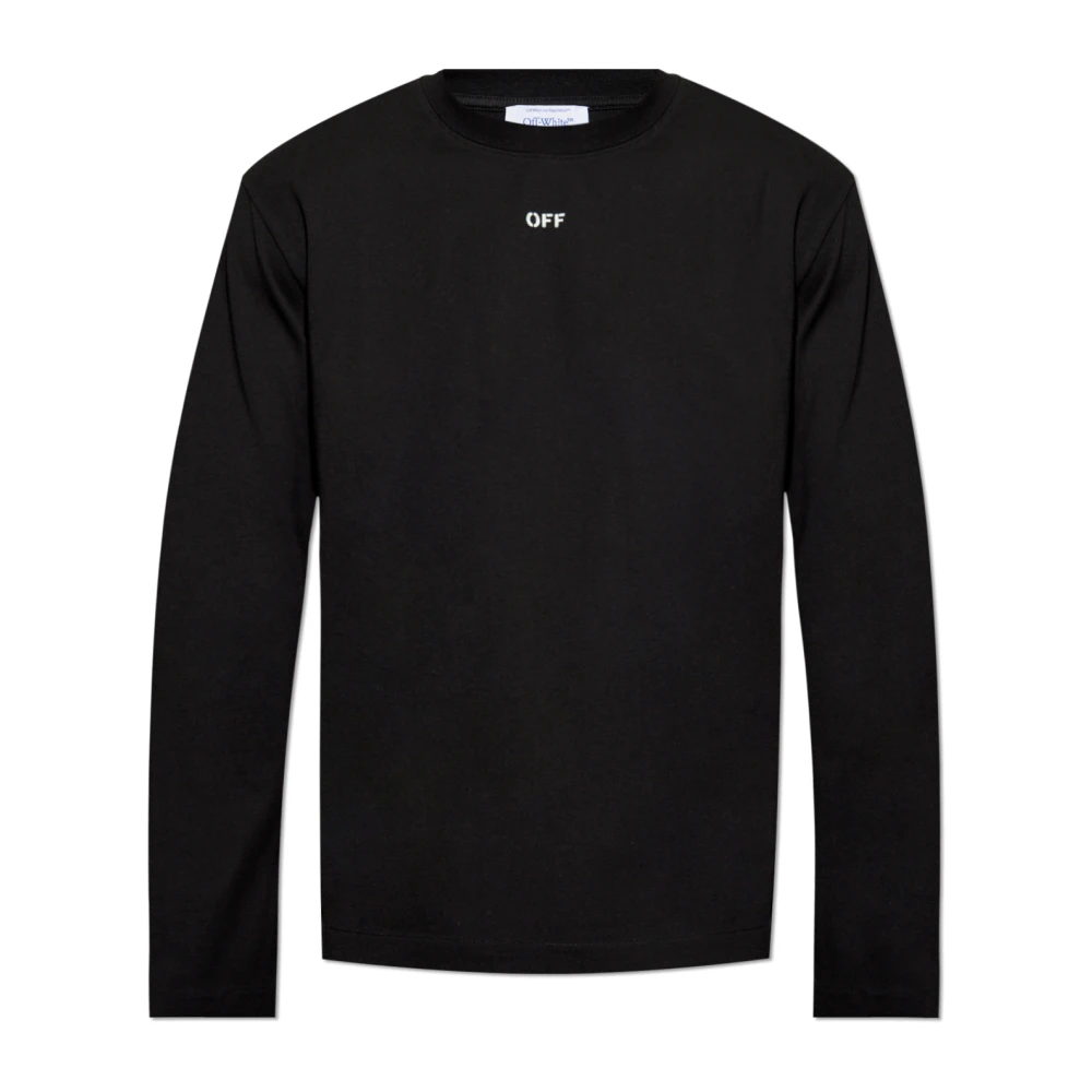 Off White Bedrukt T-shirt Black Heren