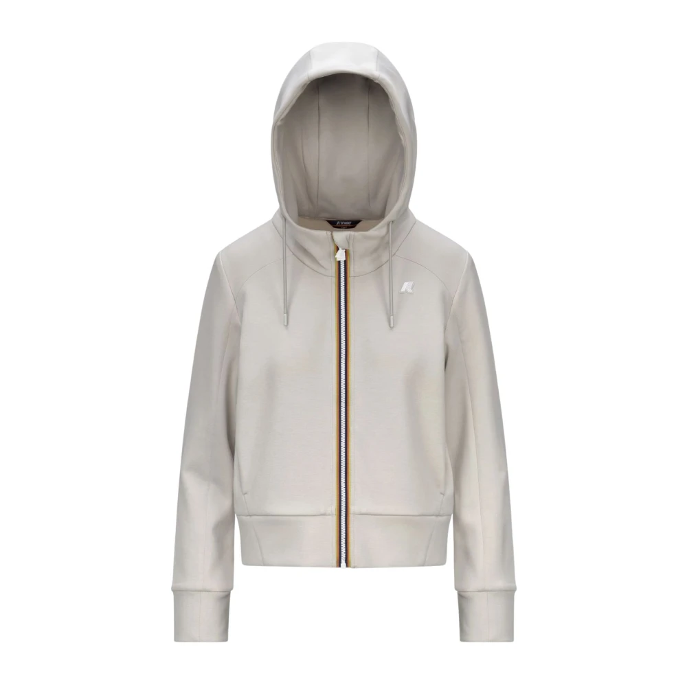K-Way Femme Beige Sweatshirts Et Sweats À Capuche, Taille: 44 Fr Sweat-Shirt Divine