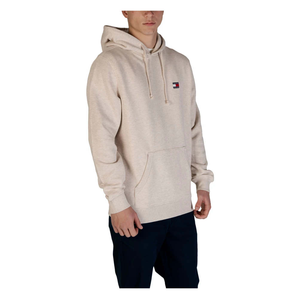 Tommy Jeans Eco-Vriendelijke Heren Capshirt Sweatshirt Beige Heren