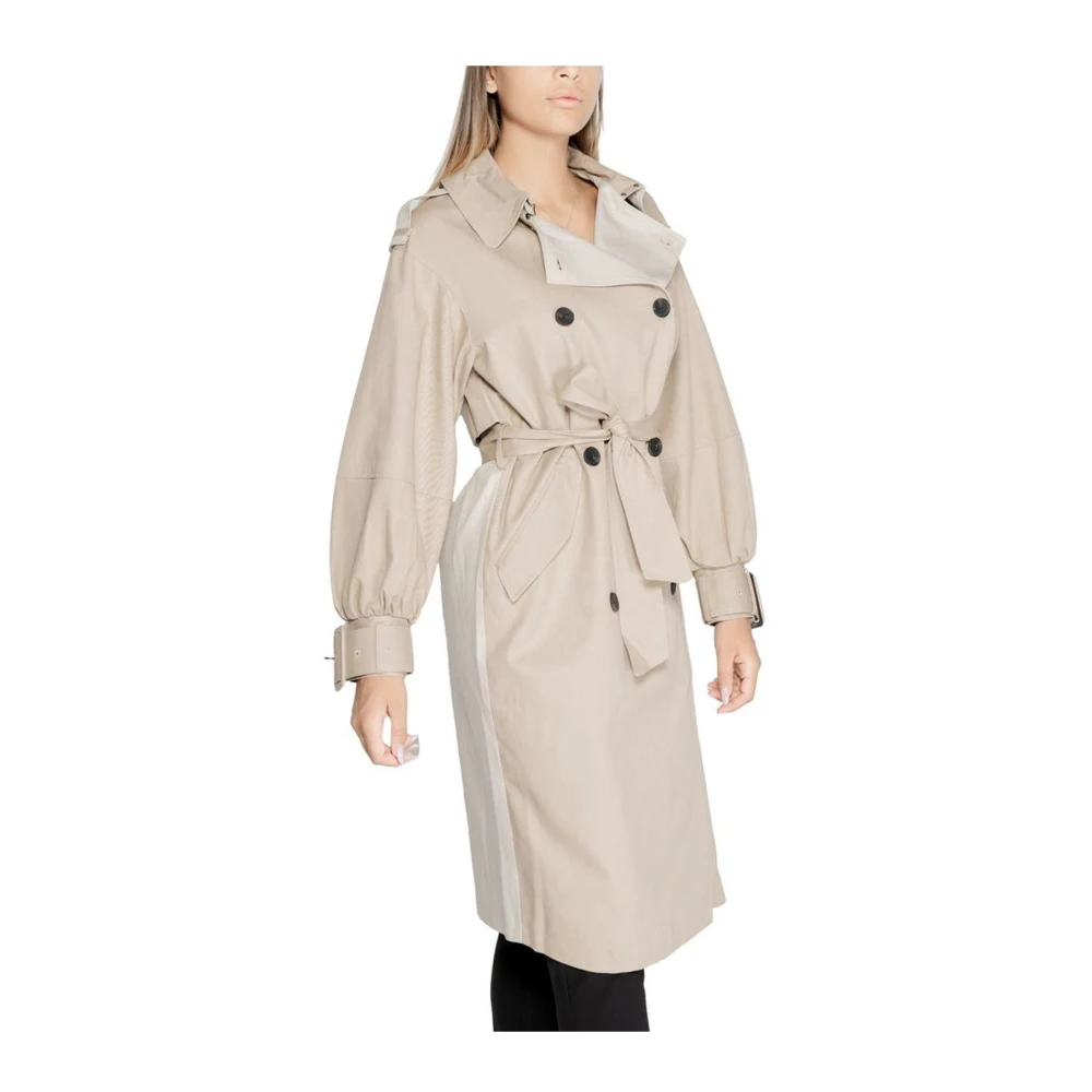 Desigual Katoenen jas & mantel met elastaanmix Beige Dames