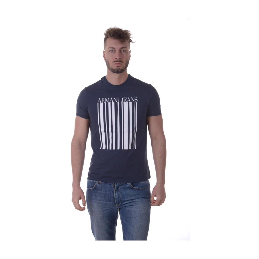 Armani Jeans Uomo Blu Top, L, New,