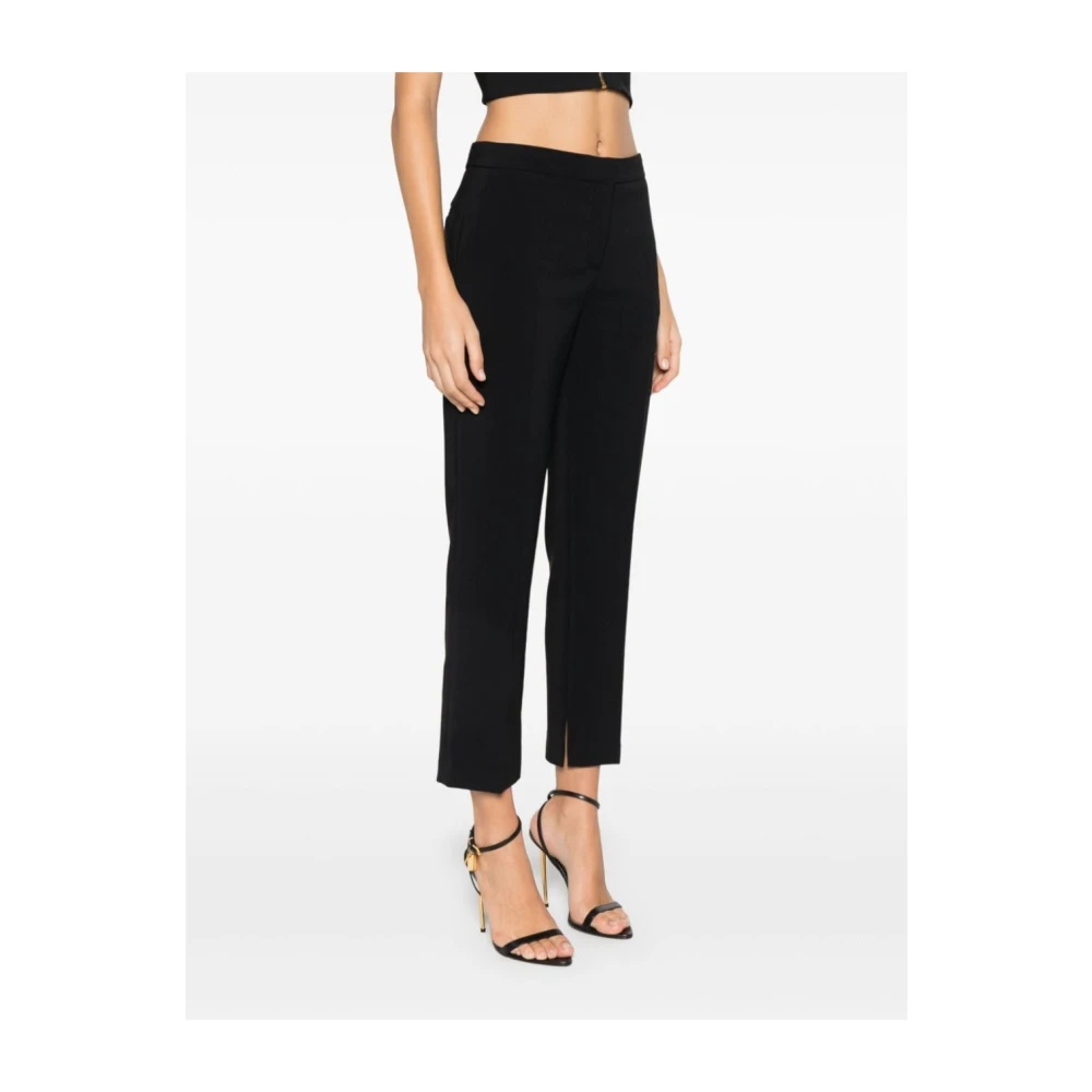 Elisabetta Franchi Zwarte Broek Aw24 Dameskleding Black Dames