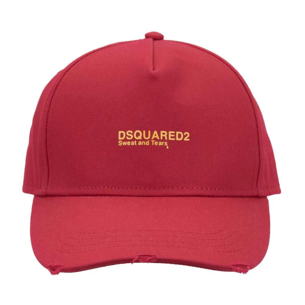Dsquared2 Verstelbare Baseballpet met Geborduurd Logo Red Unisex