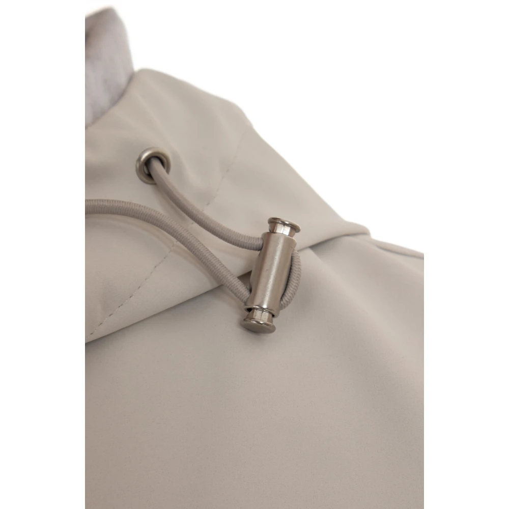 Eleventy Sand Gilet met Dubbele Rits White Heren