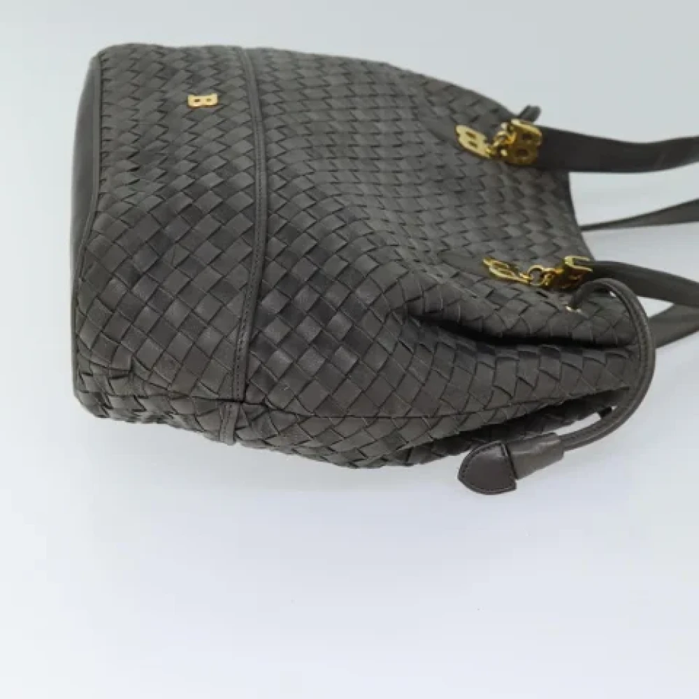 Bally Pre-owned Leather shoulder-bags Gray Dames