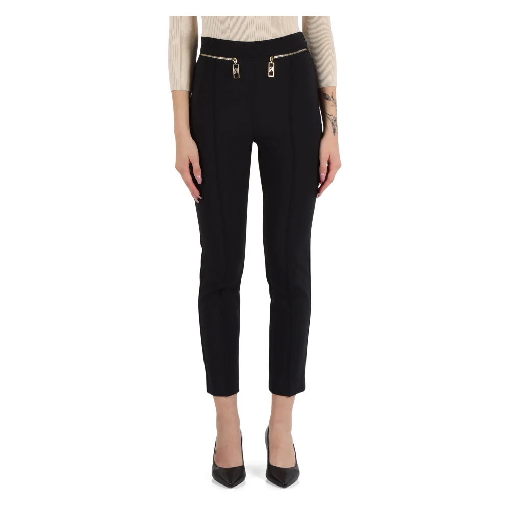 Trousers > Cropped Trousers - - Elisabetta Franchi - Modalova