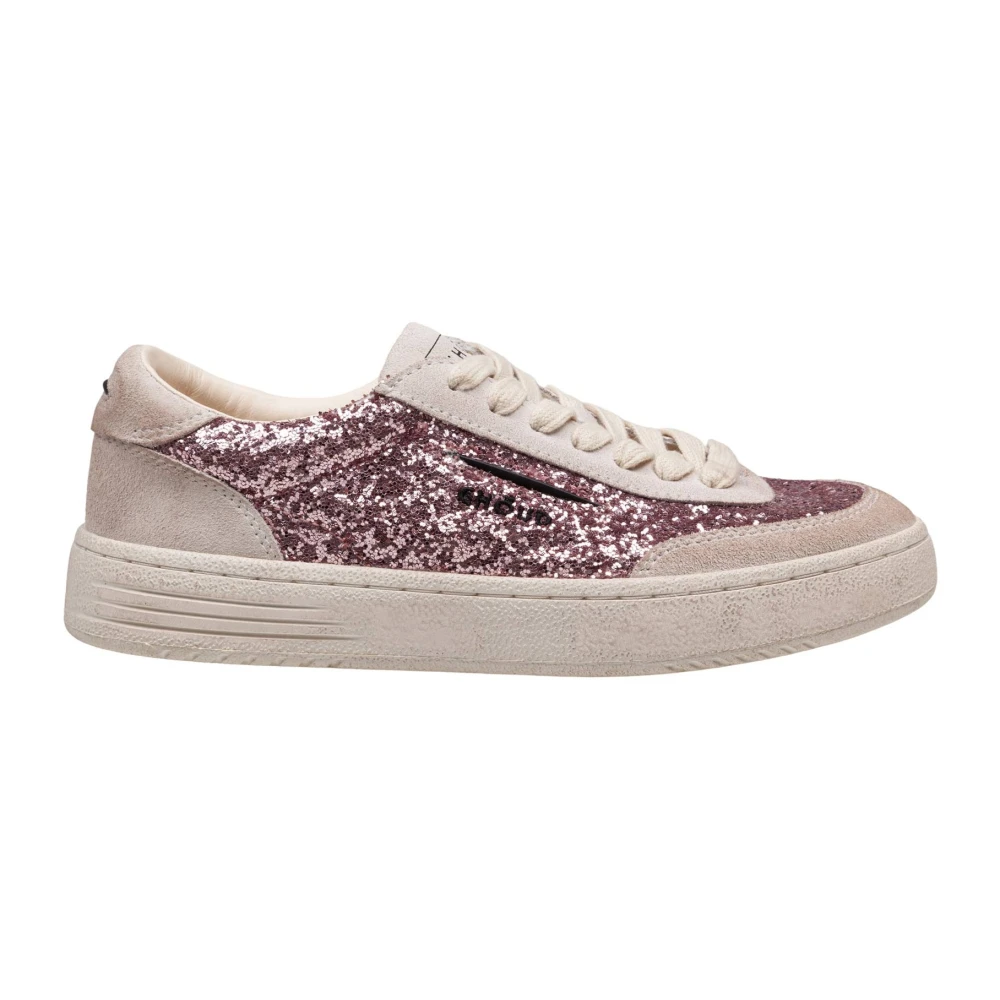 Ghoud Rosa Mocka Glitter Sneakers Snörning Multicolor, Dam