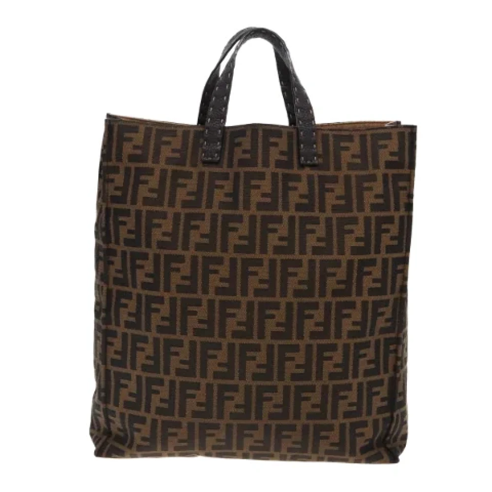 Fendi Vintage Pre-owned Canvas fendi-bags Brown Dames