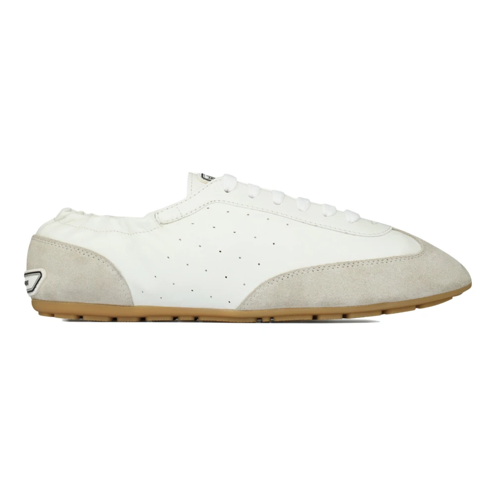 Saint Laurent Men's White Lewis Low-Top Trainers - Sneakers - 7 Uk - Shoes