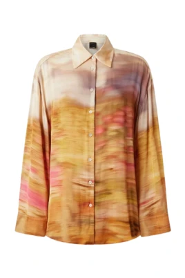 Life Camicia Stampa Paesaggio