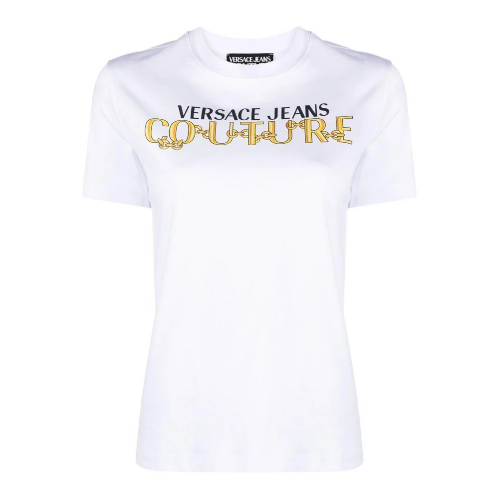 Versace Jeans Couture Women's White T-Shirts, Xs, T-Shirts And Polos