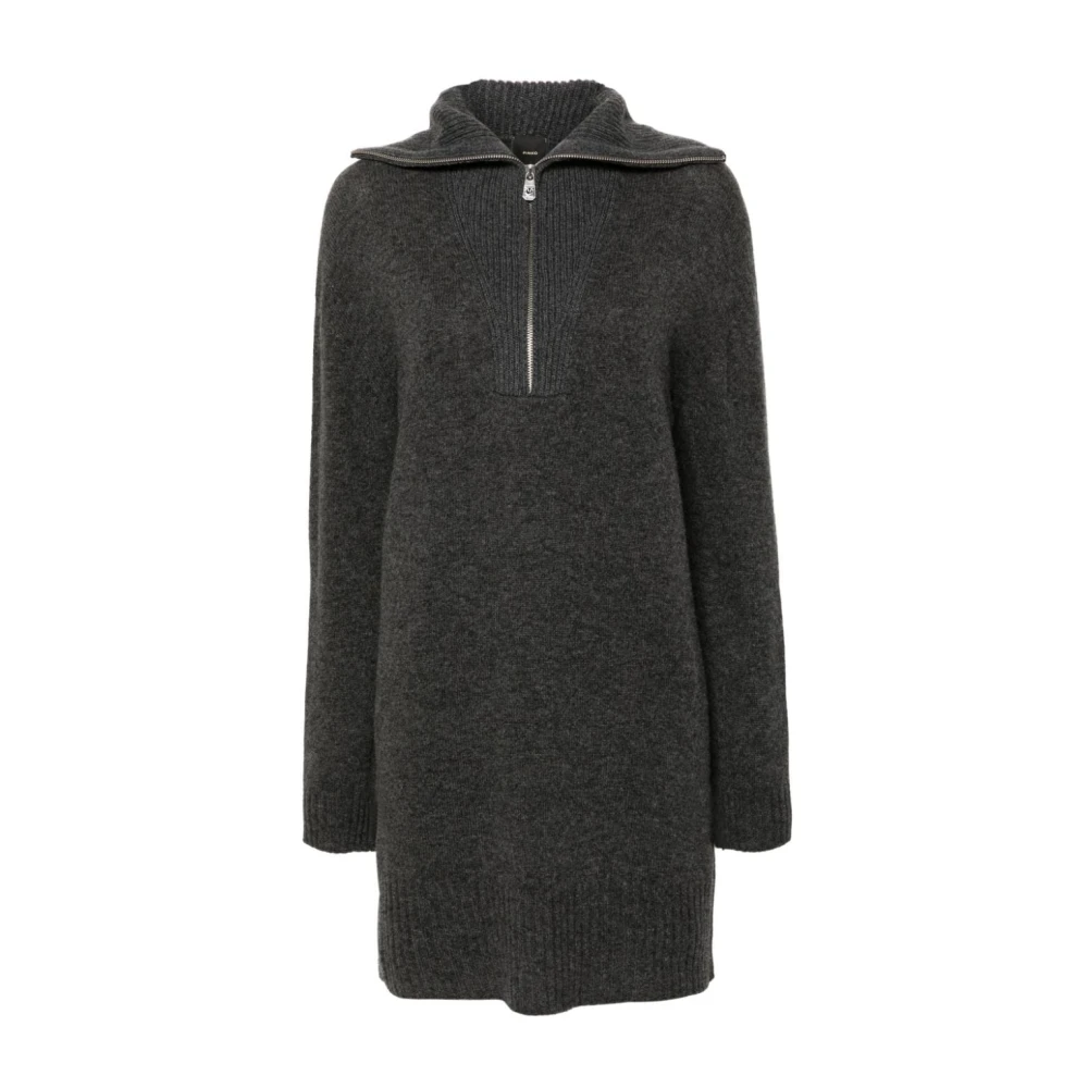 Pinko Grijze Wol-Kasjmier Jurk Gray Dames
