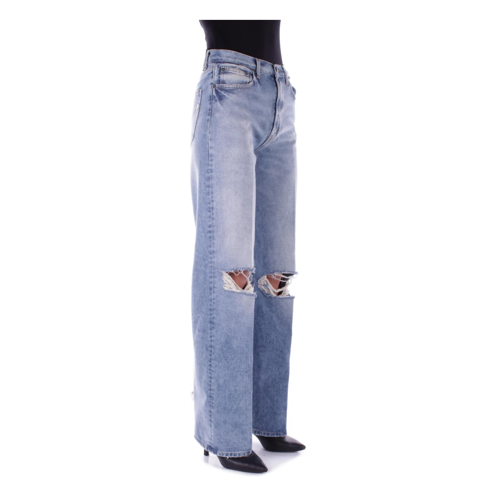 Dondup Denim Jeans met Logo Achterzak Blue Dames