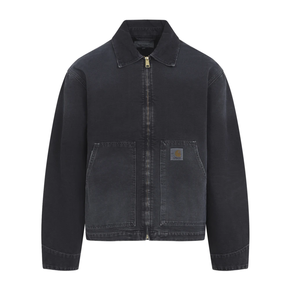 Carhartt Wip Men's Black Denim Jackets, M, Arcan Work Jacket