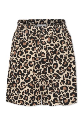 spotted-brown-casual-shorts