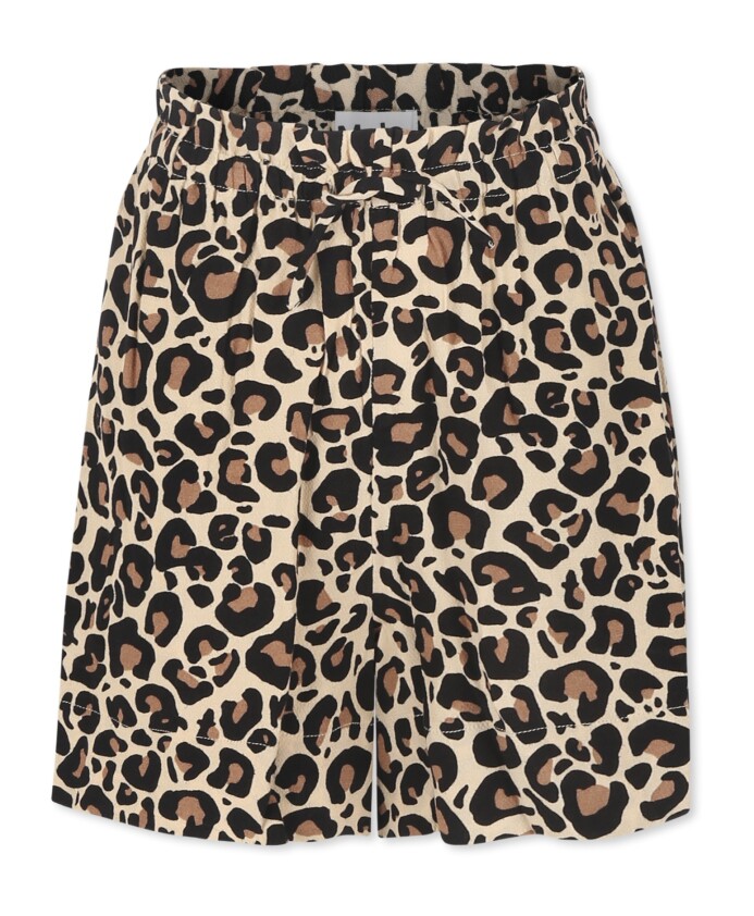 gestippelde-bruine-casual-shorts