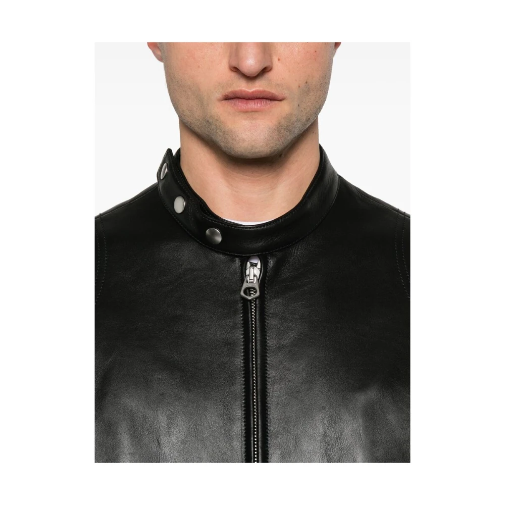 Jil Sander Zwart rits-voorzijde buitenkleding met zakken Black Heren