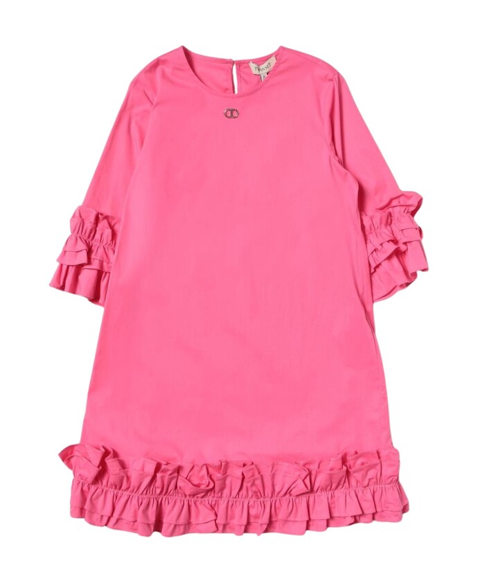 robe-mini-froncee-fuchsia