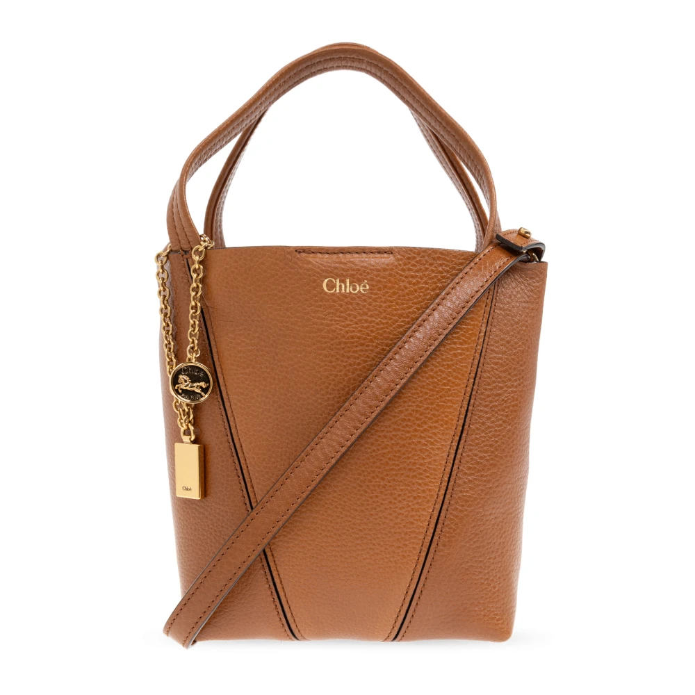 Chloé Handtas Spin Brown Dames