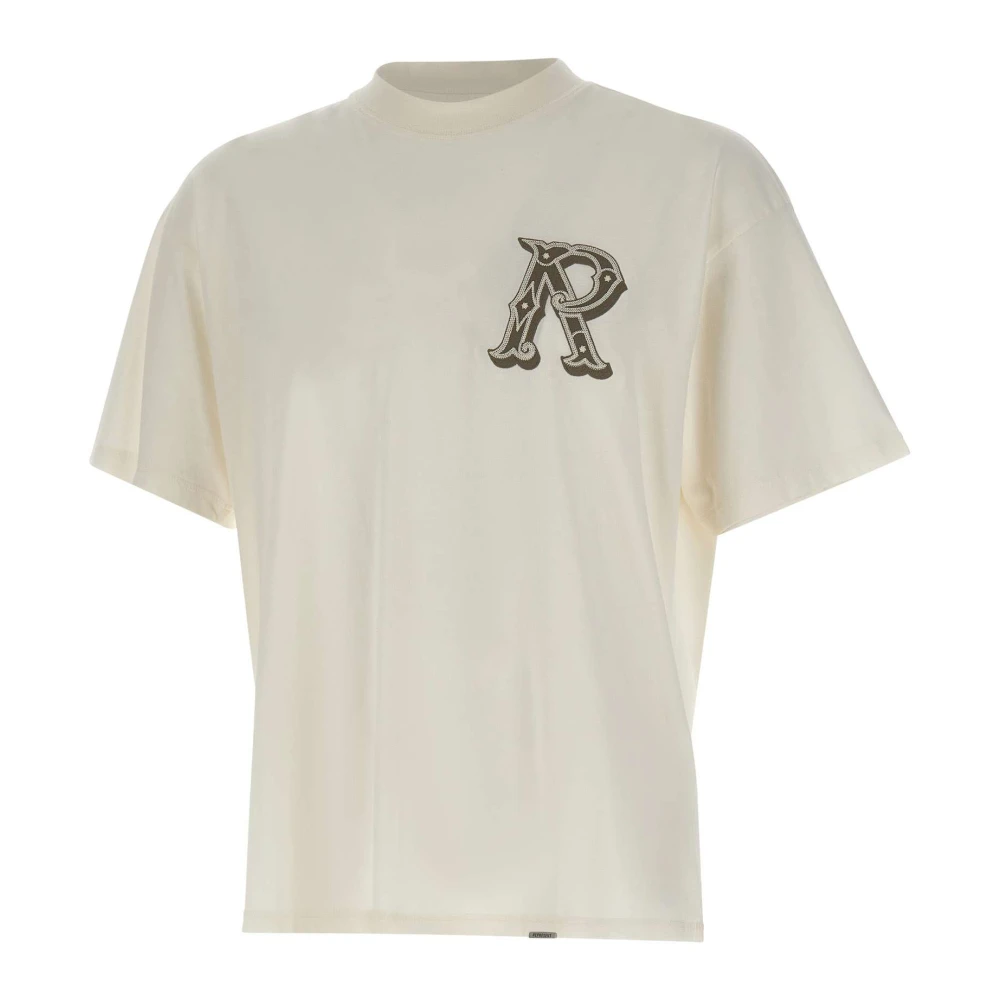 Represent Men's White T-Shirts, L, Western Initial T-Shirt