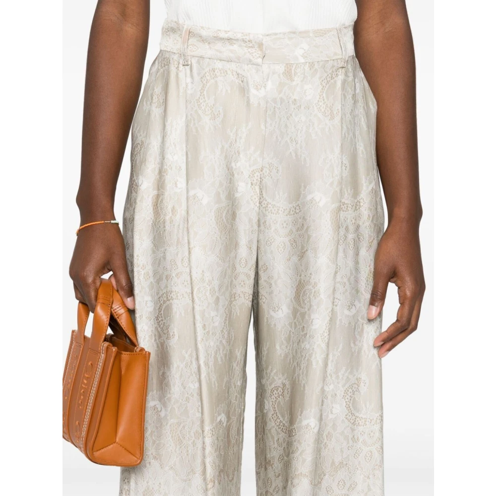 Ermanno Scervino Neutrale broek voor een stijlvolle look Beige Dames