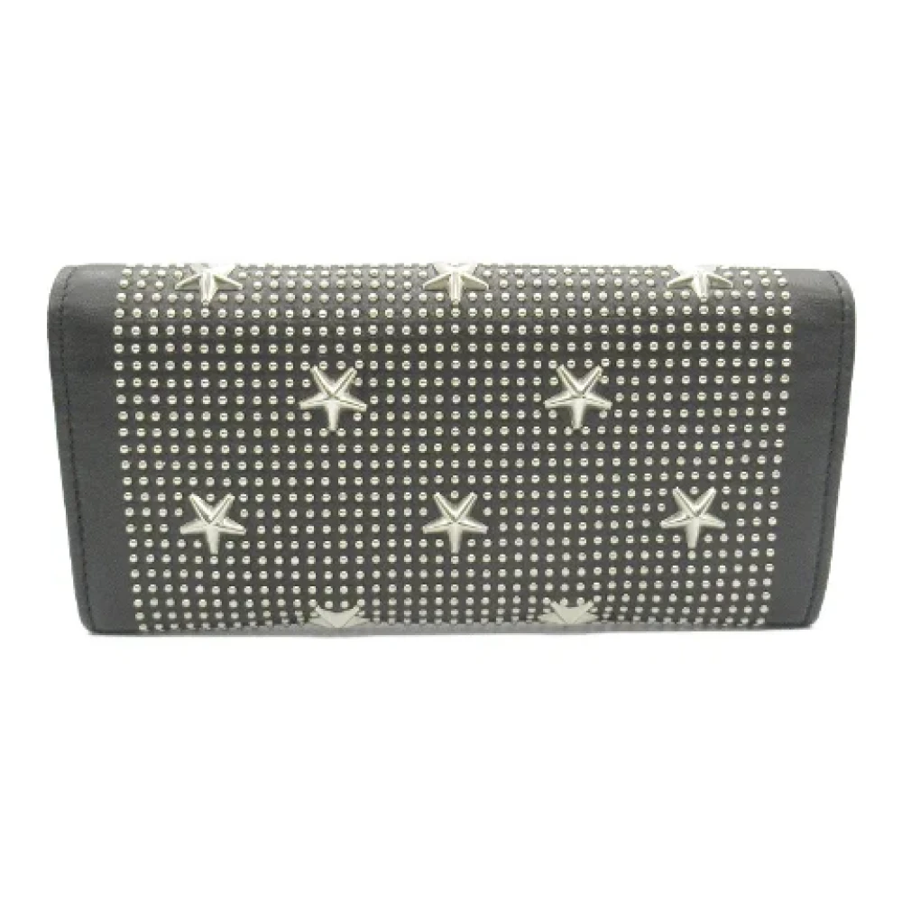 Jimmy Choo Pre-owned Leather wallets Black Dames
