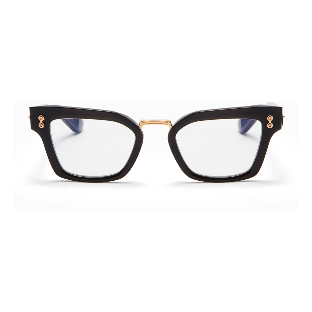 Akoni Zwarte Kristal Cat-Eye Bril Black Dames