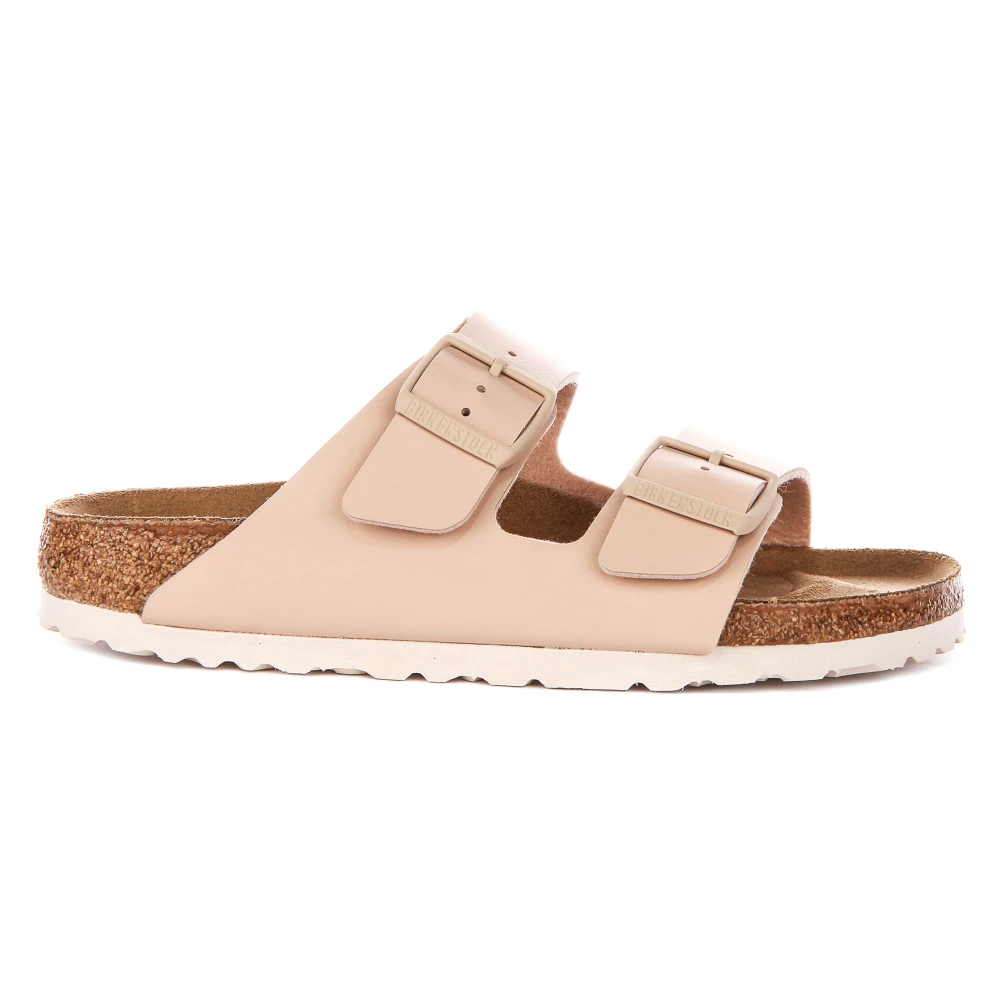 Birkenstock Women's Beige Sliders, 9 Uk, Arizona Big Buckle Narrow Fit