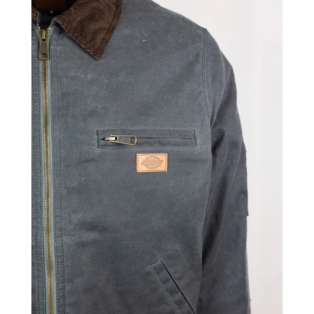 Dickies Grijze Jassen in Klassieke Stijl Gray Heren