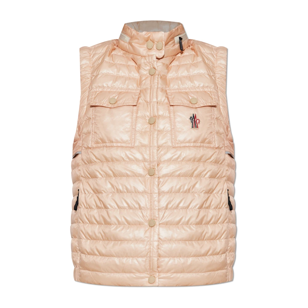 Moncler Pink Waistcoats, Female, M, Grenoble Day-Namic