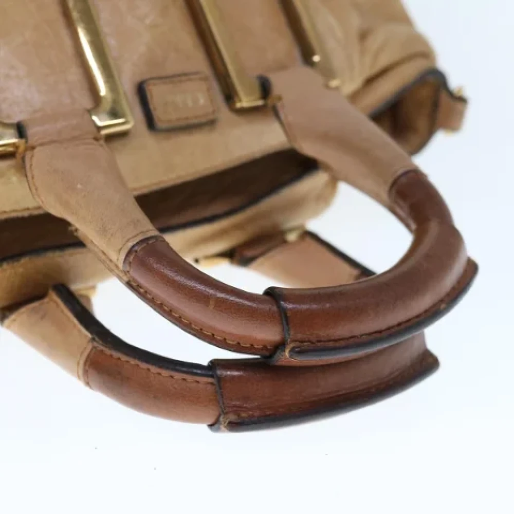 Chloé Pre-owned Leather handbags Beige Dames