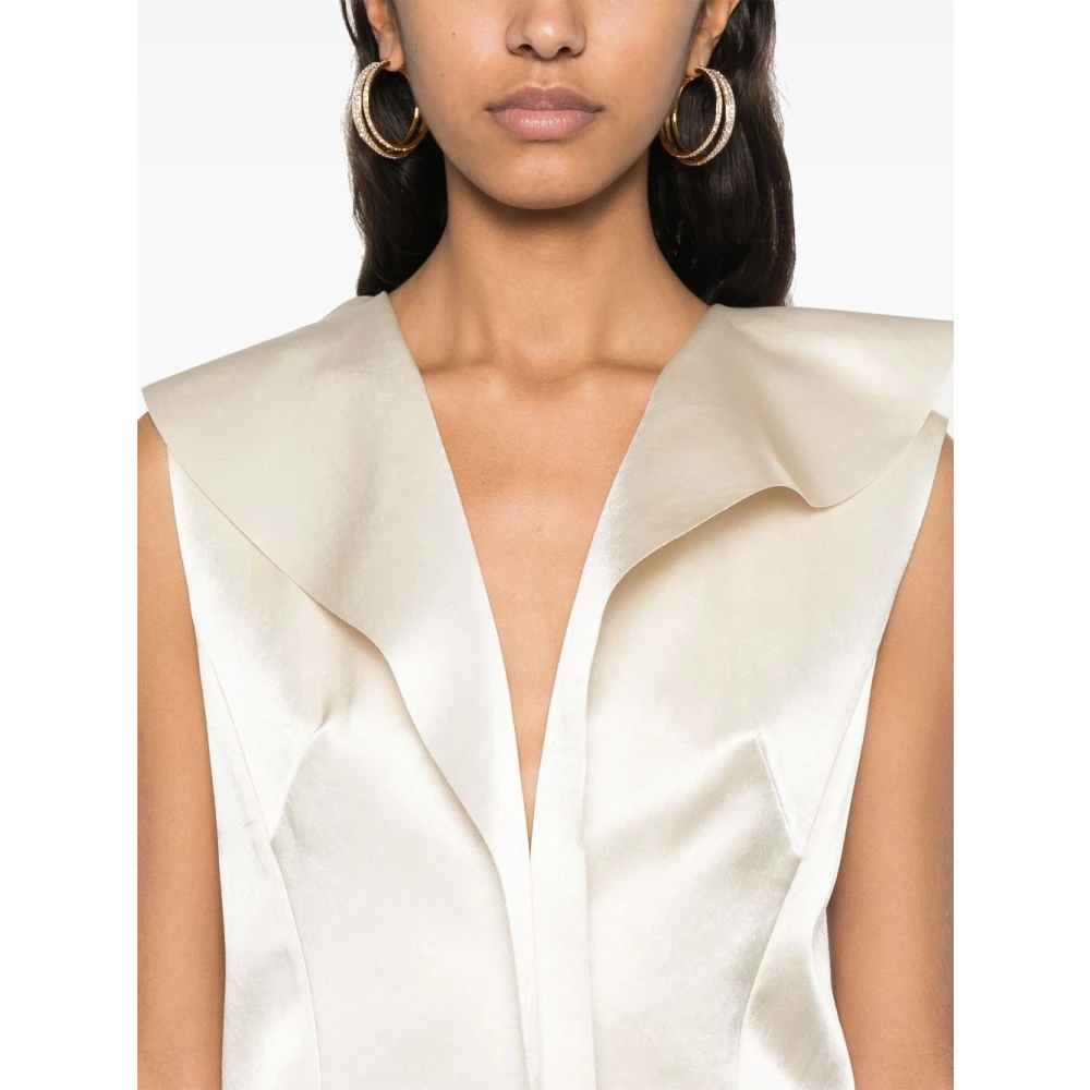Philosophy di Lorenzo Serafini Ivoor Jurk Dameskleding Beige Dames