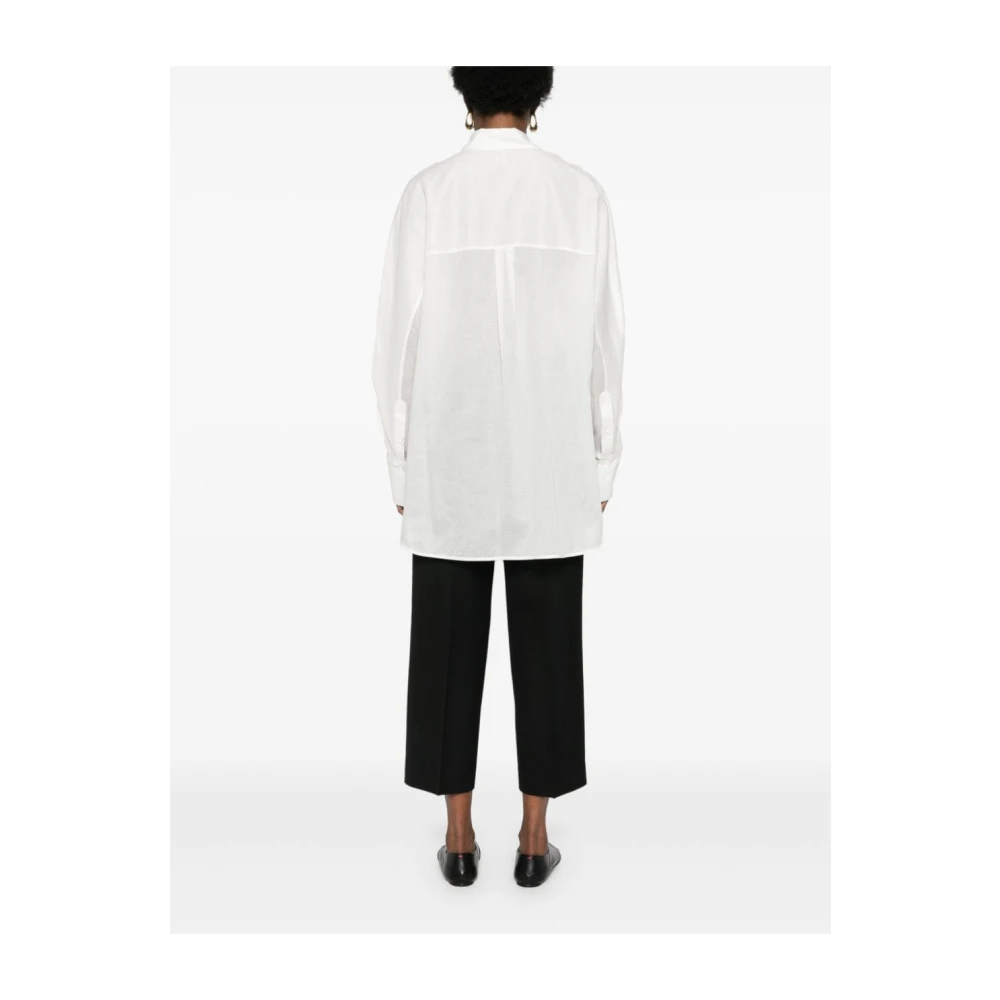 TotêMe Natuurlijke Kimono Shirt White Dames