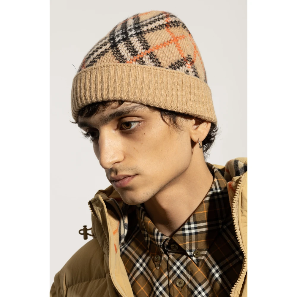 Burberry Hoed met ruitpatroon Beige Unisex
