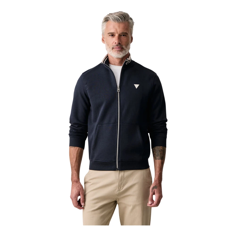 Guess Bleu Sweatshirt Mit Reißverschluss Trucker - Bild 2