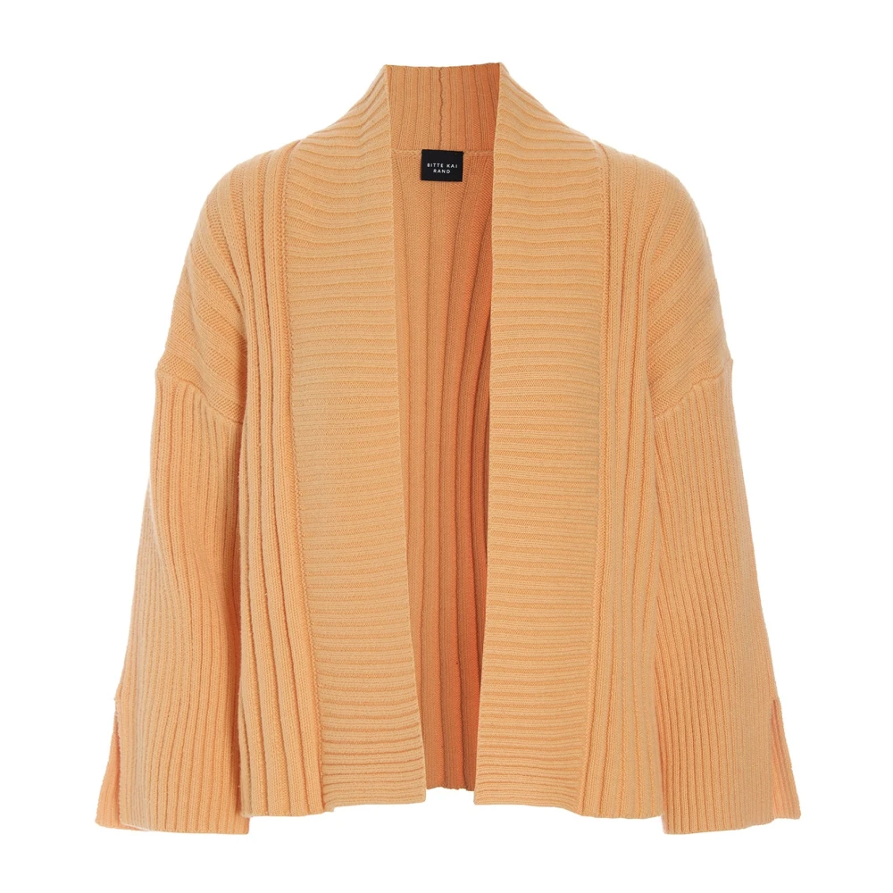 Bitte Kai Rand Orange Open-Front Cardigan - Female - Cardigans - S - Knitwear