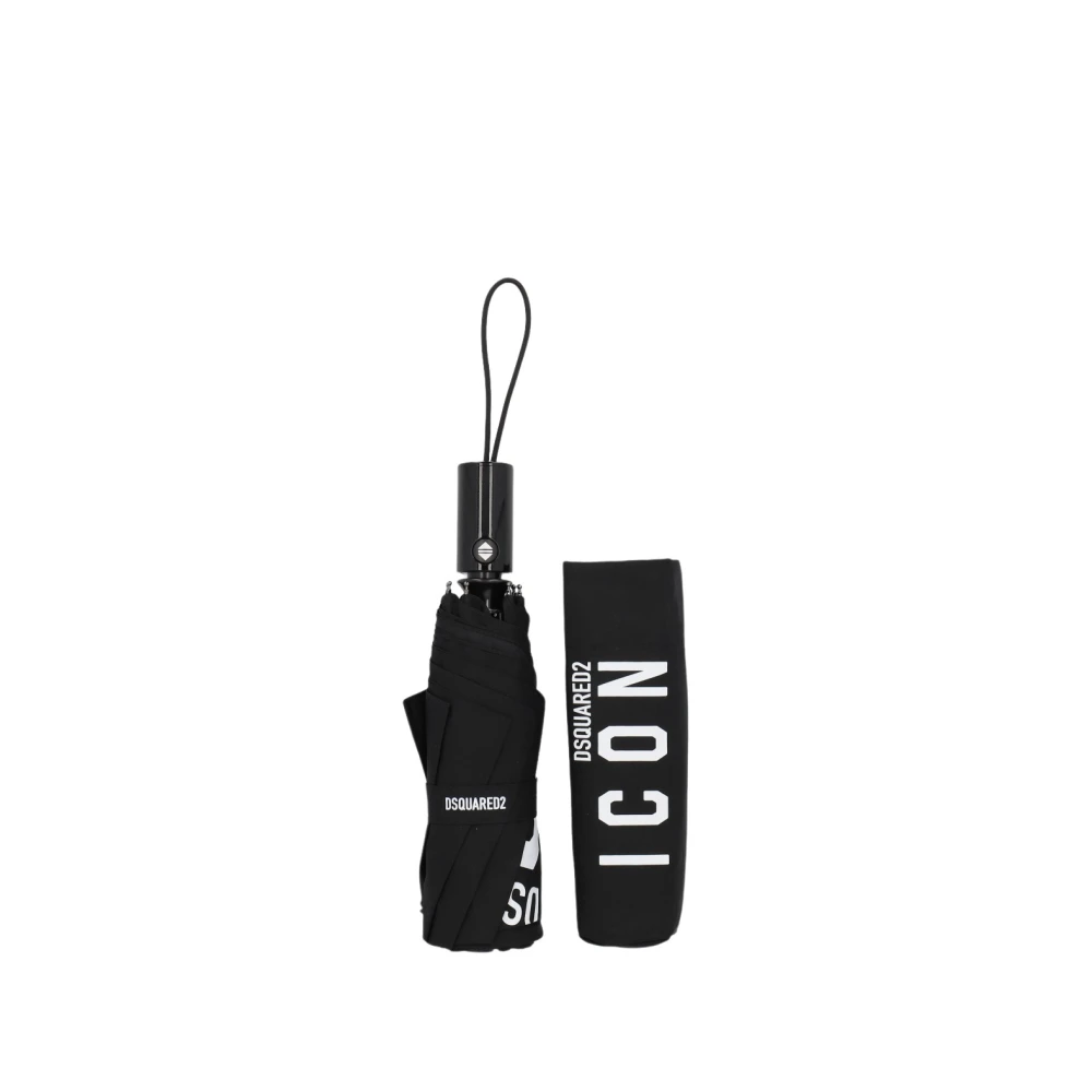 Dsquared2 Zwarte accessoires met contrasterend logo Black Heren