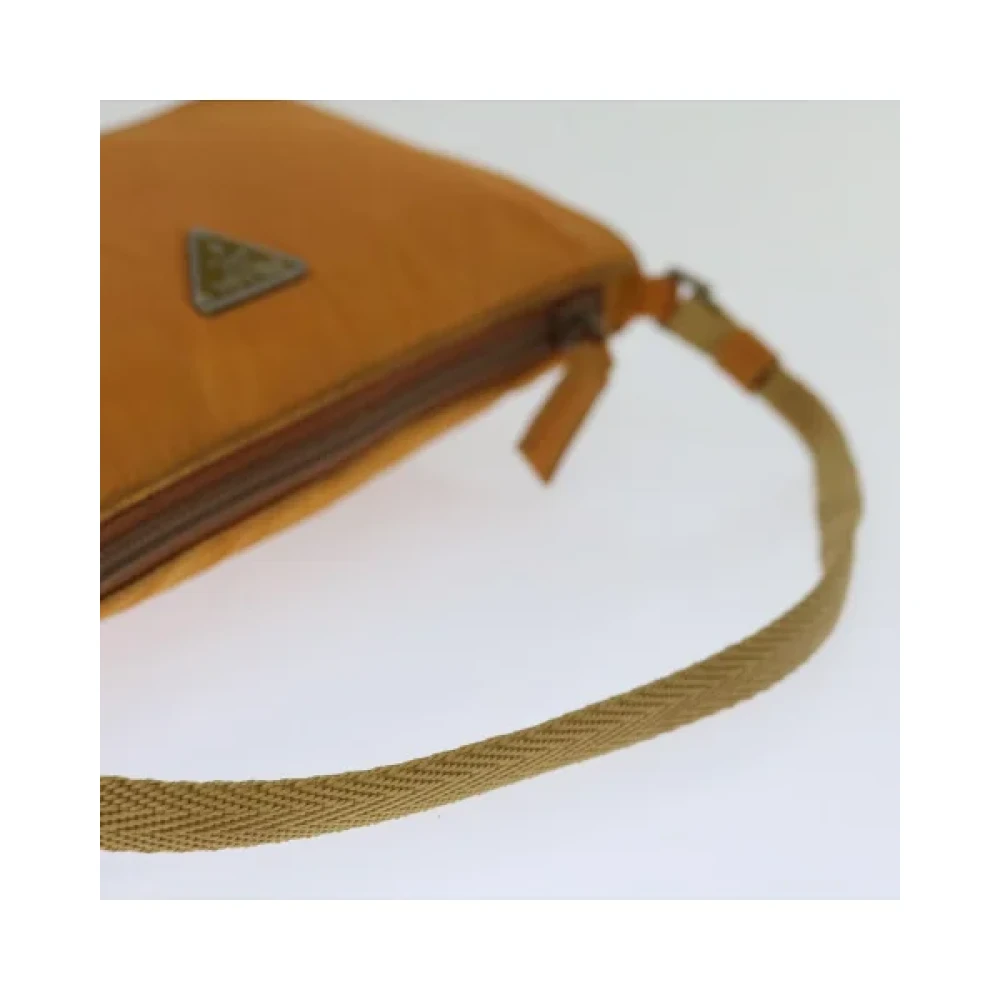 Prada Vintage Pre-owned Nylon prada-bags Orange Dames