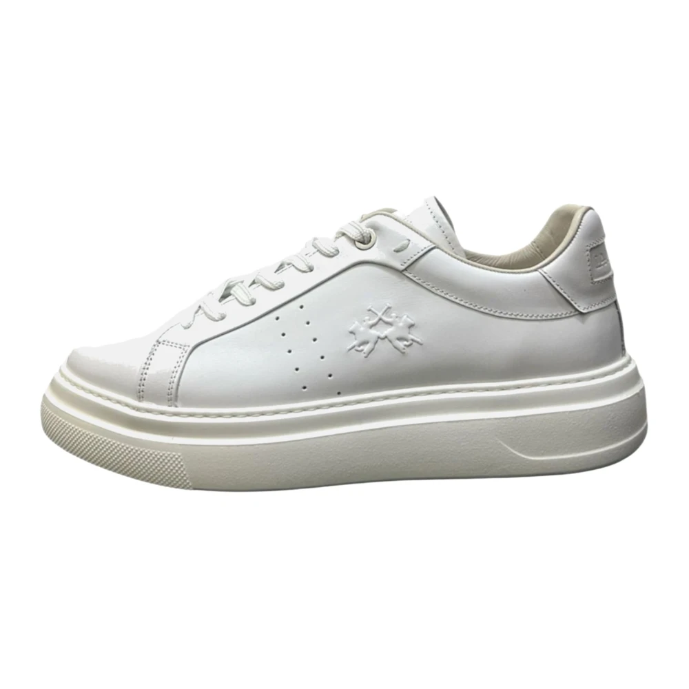 La Martina Lfm261 Low Top Sneakers Heren Schoenen Wit