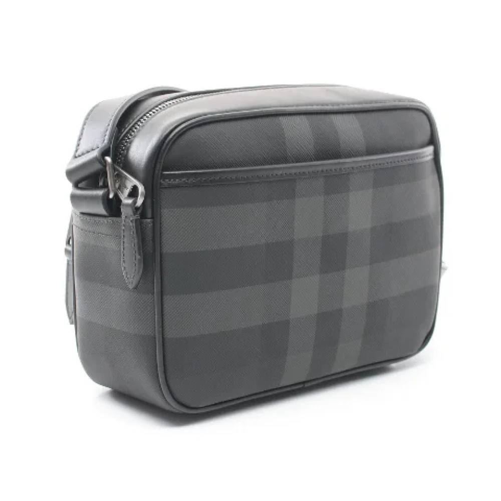 Burberry Vintage Pre-owned Canvas shoulder-bags Gray Dames