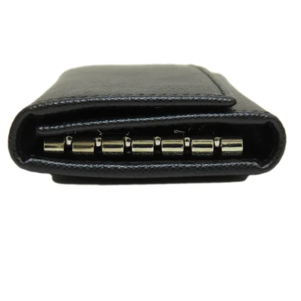 Prada Vintage Pre-owned Leather key-holders Black Unisex