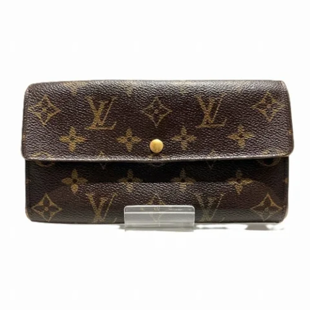Louis Vuitton Vintage Pre-owned Canvas wallets Brown Dames