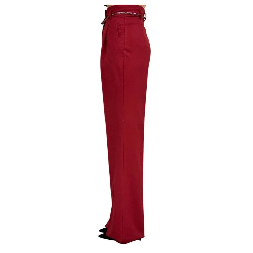 Max Mara Studio Stijlvolle Broeken voor Vrouwen Red Dames