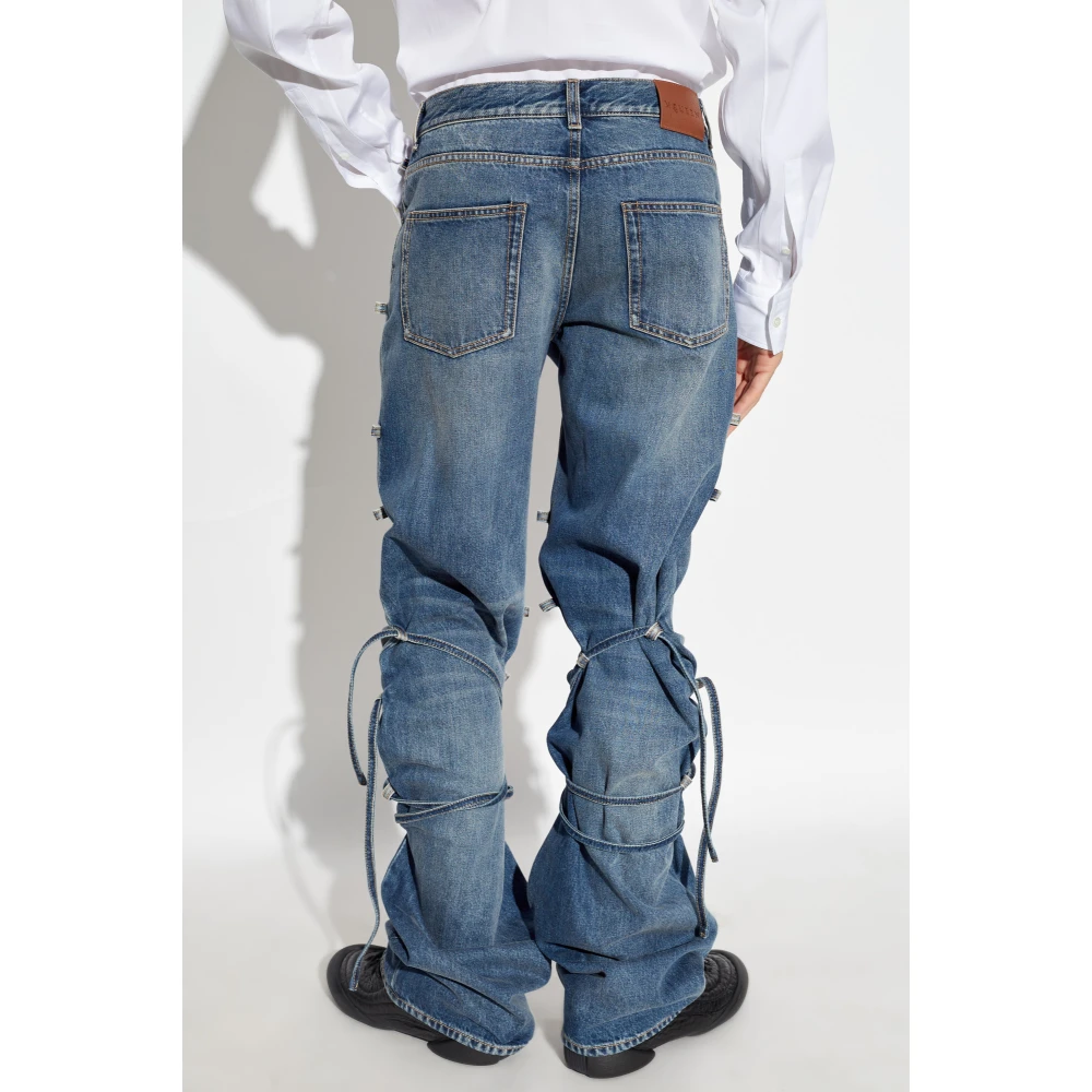 alexander mcqueen Jeans met veters Blue Heren