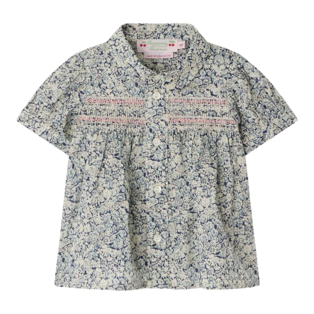 Bonpoint Girls Blue Top - Kids Shirts - 6 M - Kids