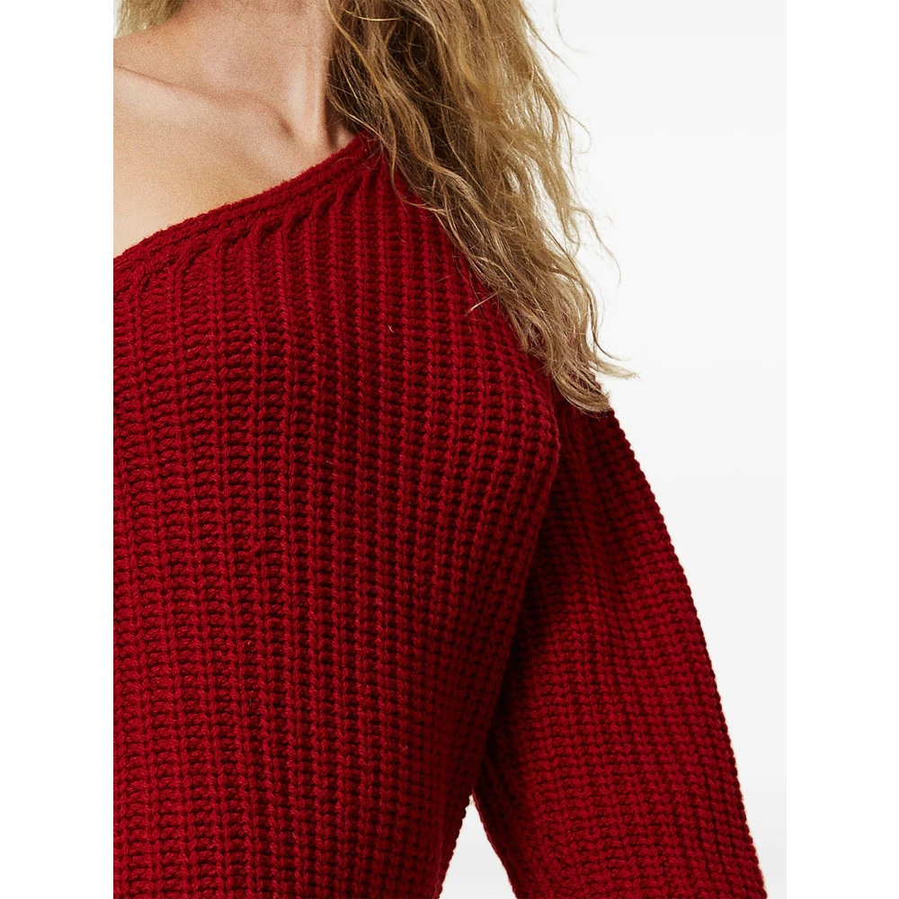 Twinset Venetiaanse Rode Lange Jurk Red Dames